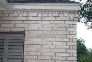 image of repaired cracks in bricks